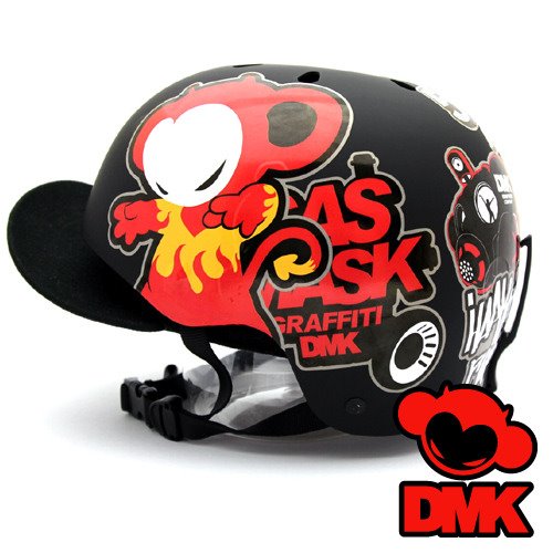 [그래피커] 0008-DMK-Helmet-02   그래피티 아티스트 데빌몽키 캐릭터 스노우보드 헬멧 튜닝 스티커 스킨