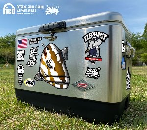 [그래피커] fico-Suitcase-09 익스트림 낚시 브랜드 &#039;피코&#039; 그루퍼 다금바리 캠핑 낚시 아이스박스 쿨러 튜닝 스티커 스킨 데칼