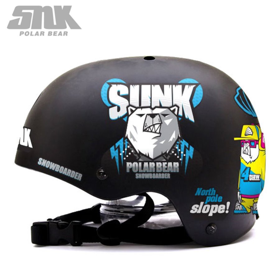 [그래피커] 0017-SNUK-Helmet-07  북극곰 스노우보더 스누크 스노우보드 헬멧 튜닝 스티커 스킨 데칼 그래피커