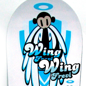 [그래피커] 0006-Wing frevi-deck-DIY  스노우보드 데크 튜닝 스티커 스킨