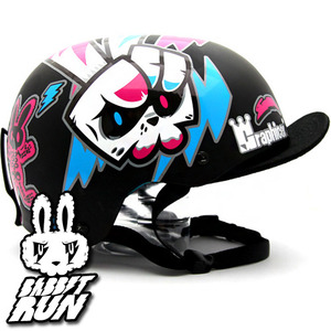 [그래피커] 0005-Bike Rabbit-Helmet-08 바빗런 토끼 스노우보드 헬멧 튜닝 스티커 스킨 
