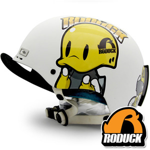 [그래피커] 0025-RODUCK-Helmet-04 로드바이크 로덕 오리 스노우보드 헬멧 튜닝 스티커 스킨 