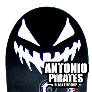 [그래피커] 0010-Antonio pirates-deck-DIY 스노우보드 데크 튜닝 스티커 스킨