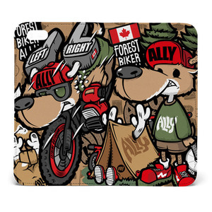 [돌돌] Ally-diarycase-03 숲속의 MTB 자전거 캠핑 사슴 엘리 캐릭터 그래픽 아이폰 갤럭시 다이어리 핸드폰 휴대폰 케이스 