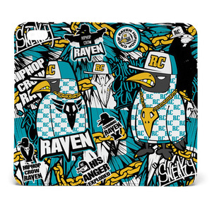 [돌돌] Raven-diarycase-02 힙합 크로우 라벤 까마귀 캐릭터 그래픽 아이폰 갤럭시 다이어리 핸드폰 휴대폰 케이스 