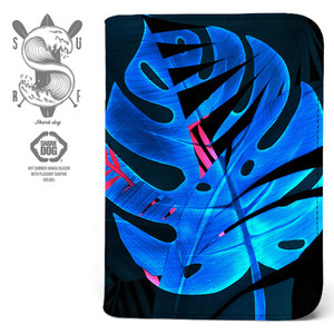 [돌돌] Shark dog-passport-wallets-24 상어 강아지 샤크독 서핑 하와이 캐릭터 그래픽 디자인 여행 여권 케이스 지갑