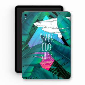 [돌돌] Sharkdog-TabletPC-01 샤크독 서핑 하와이 샤크독 캐릭터 그래픽 디자인  ipad pro 아이패드 프로 에어 미니 갤럭시 탭 LG G패드 튜닝 랩핑 보호 필름 스티커 스킨 데칼 그래피커