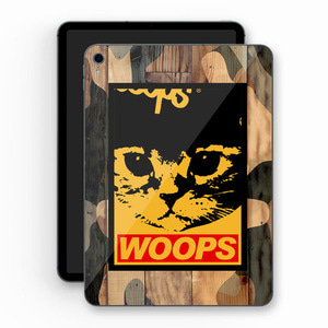 [돌돌] WOOPS-TabletPC-04 스케이트보드 고양이 웁스 캐릭터 그래픽 디자인  ipad pro 아이패드 프로 에어 미니 갤럭시 탭 LG G패드 튜닝 랩핑 보호 필름 스티커 스킨 데칼 그래피커
