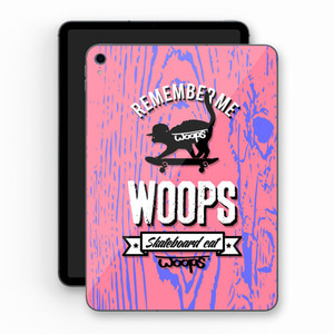 [돌돌] WOOPS-TabletPC-06 스케이트보드 고양이 웁스 캐릭터 그래픽 디자인  ipad pro 아이패드 프로 에어 미니 갤럭시 탭 LG G패드 튜닝 랩핑 보호 필름 스티커 스킨 데칼 그래피커