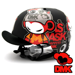 [그래피커] 0008-DMK-Helmet-04   그래피티 아티스트 데빌몽키 캐릭터 스노우보드 헬멧 튜닝 스티커 스킨