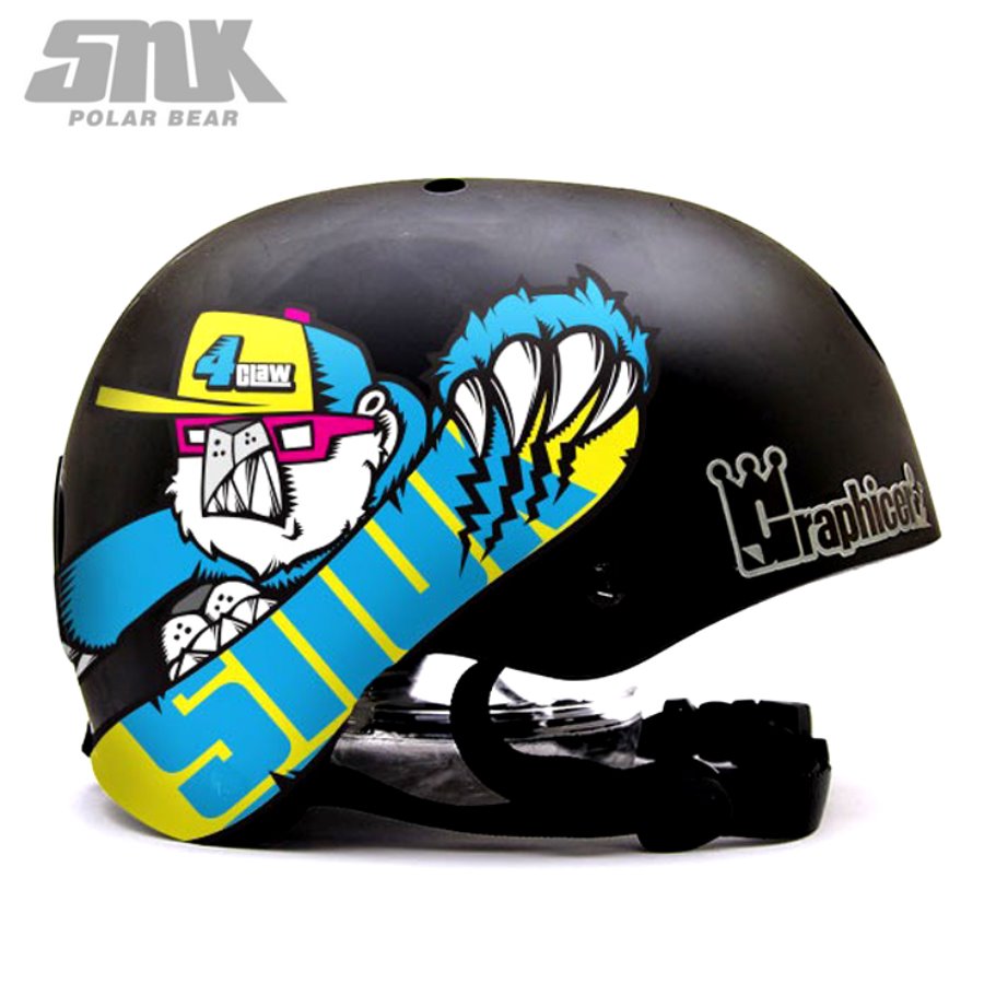 [그래피커] 0017-SNUK-Helmet-08  북극곰 스노우보더 스누크 스노우보드 헬멧 튜닝 스티커 스킨 데칼 그래피커