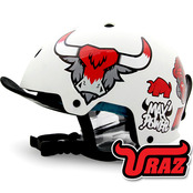 [그래피커] 0007-URAZ-Helmet-02  우라즈 슈퍼카 들소 버팔로 스노우보드 헬멧 튜닝 스티커 스킨 