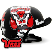 [그래피커] 0007-URAZ-Helmet-03  우라즈 슈퍼카 들소 버팔로 스노우보드 헬멧 튜닝 스티커 스킨 