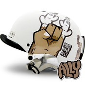 [그래피커] 0024-ALLY-Helmet-04  캠핑 MTB 자전거 사슴 엘리 스노우보드 헬멧 튜닝 스티커 스킨 