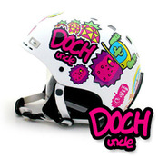 [그래피커] 0015-DOCH uncle-helmet-01  고슴도치 캐릭터디자인 스노우보드 헬멧 튜닝 스티커 스킨 데칼
