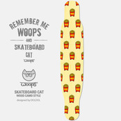 [그래피커] WOOPS_Longboard_13 고양이 웁스 롱보드 튜닝 스티커 스킨 그래피커