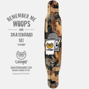 [그래피커] WOOPS_Longboard_17 고양이 웁스 롱보드 튜닝 스티커 스킨 그래피커