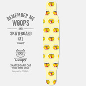 [그래피커] WOOPS_Longboard_19 고양이 웁스 롱보드 튜닝 스티커 스킨 그래피커