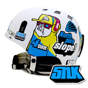 [그래피커] 0017-SNUK-Helmet-01  북극곰 스노우보더 스누크 캐릭터 디자인 스노우보드 헬멧 튜닝 스티커 스킨 데칼 