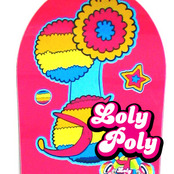 [그래피커] 0009-Loly poly-deck-DIY  스노우보드 데크 튜닝 스티커 스킨