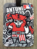 [돌돌] Antonio-Pirate-LUGGAGE-TAG-01a 야구 해적 안토니오 파이럿츠 캐릭터 그래픽 디자인 여행 가방 캐리어 네임택 러기지택 캐리어택 이름표 