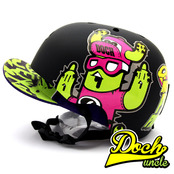 [그래피커] 0015-DOCH-Helmet-02 고슴도치 캐릭터디자인 스노우보드 헬멧 튜닝 스티커 스킨