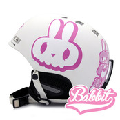 [그래피커] 0005-Bike Rabbit-Helmet-03 바이크라빗 토끼 캐릭터 디자인 스노우보드  헬멧 튜닝 스티커 스킨