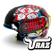 [그래피커] 0007-URAZ-01  우라즈 들소 버펄로 캐릭터 디자인 스노우보드  헬멧 튜닝 스티커 스킨 데칼