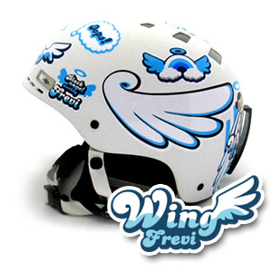 [그래피커] 0006-Wing frevi-01 (Full set) 윙프레비 날개 천사 원숭이 캐릭터 디자인 스노우보드  헬멧 튜닝 스티커 스킨