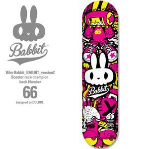 [그래피커] Bike Rabbit_SKATE_02 스케이트보드 스티커