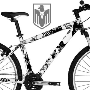 [그래피커] hiphop crow RAVEN-bike-02  MTB 로드자전거 로드바이크 픽시 BMX 자전거 프레임 랩핑 튜닝 스티커 스킨 데칼 