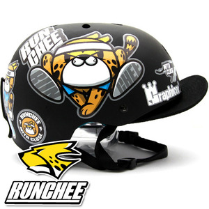 [그래피커] 0026-RUNCHEE-Helmet-03 런치 치타 스노우보드 헬멧 튜닝 스티커 스킨 