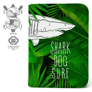 [돌돌] Shark dog-passport-wallets-03 상어 강아지 샤크독 서핑 하와이 캐릭터 그래픽 디자인 여행 여권 케이스 지갑