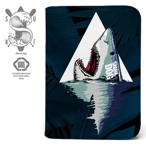 [돌돌] Shark dog-passport-wallets-18 상어 강아지 샤크독 서핑 하와이 캐릭터 그래픽 디자인 여행 여권 케이스 지갑