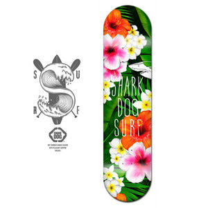 [돌돌] Shark DOG_SKATE_13 샤크독 서핑 하와이 스케이트보드 랩핑 튜닝 스티커 데칼 그래피커