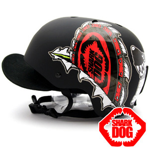 [그래피커] 0014-SharkDOG-Helmet-03    샤크독 서핑 하와이 캐릭터 스노우보드 헬멧 튜닝 스티커 스킨 데칼