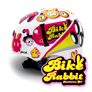 [그래피커] 0005-Bike rabbit-01 바이크라빗 토끼 캐릭터디자인 스노우보드 헬멧 튜닝 스티커 스킨 데칼 