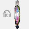 [그래피커] fico_Longboard_08 익스트림 낚시 캐릭터 브랜드 피코 롱보드 데크 튜닝 스티커 스킨 데칼 그래피커