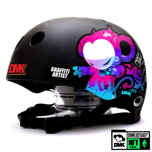 [그래피커] 0008-DMK-Helmet-26 그래피티 아티스트 데빌몽키 dmk 스노우보드 오토바이 헬멧 튜닝 스티커 스킨