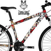 [그래피커] AMIANG-bike-02 MTB 로드자전거 로드바이크 픽시 BMX 자전거 프레임 랩핑 튜닝 스티커 스킨 데칼 