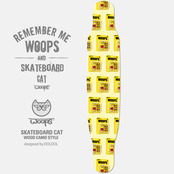 [그래피커] WOOPS_Longboard_16 고양이 웁스 롱보드 튜닝 스티커 스킨 그래피커