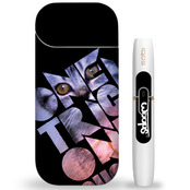 [돌돌디자인] WOOPS_iqos_03 스케이트보드 타는 고양이 웁스 캐릭터 그래픽 디자인 아이코스 2.4 플러스 iqos 2.4 plus 전자담배 튜닝 스티커 스킨 그래피커 