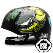[그래피커] 0014-SharkDOG-Helmet-16 상어 불독 강아지 샤크독 서핑 하와이 스노우보드 헬멧 튜닝 스티커 스킨