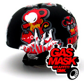 [그래피커] 0008-DMK GAS MASK-01 (Full set)  그래피티 아티스트 데빌몽키 캐릭터디자인 스노우보드  헬멧 튜닝 스티커 스킨 