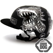 [그래피커] 0014-SharkDOG-Helmet-05  샤크독 서핑 하와이 캐릭터 스노우보드 헬멧 튜닝 스티커 스킨 데칼