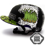 [그래피커] 0014-SharkDOG-Helmet-07   샤크독 서핑 하와이 캐릭터 스노우보드 헬멧 튜닝 스티커 스킨 데칼